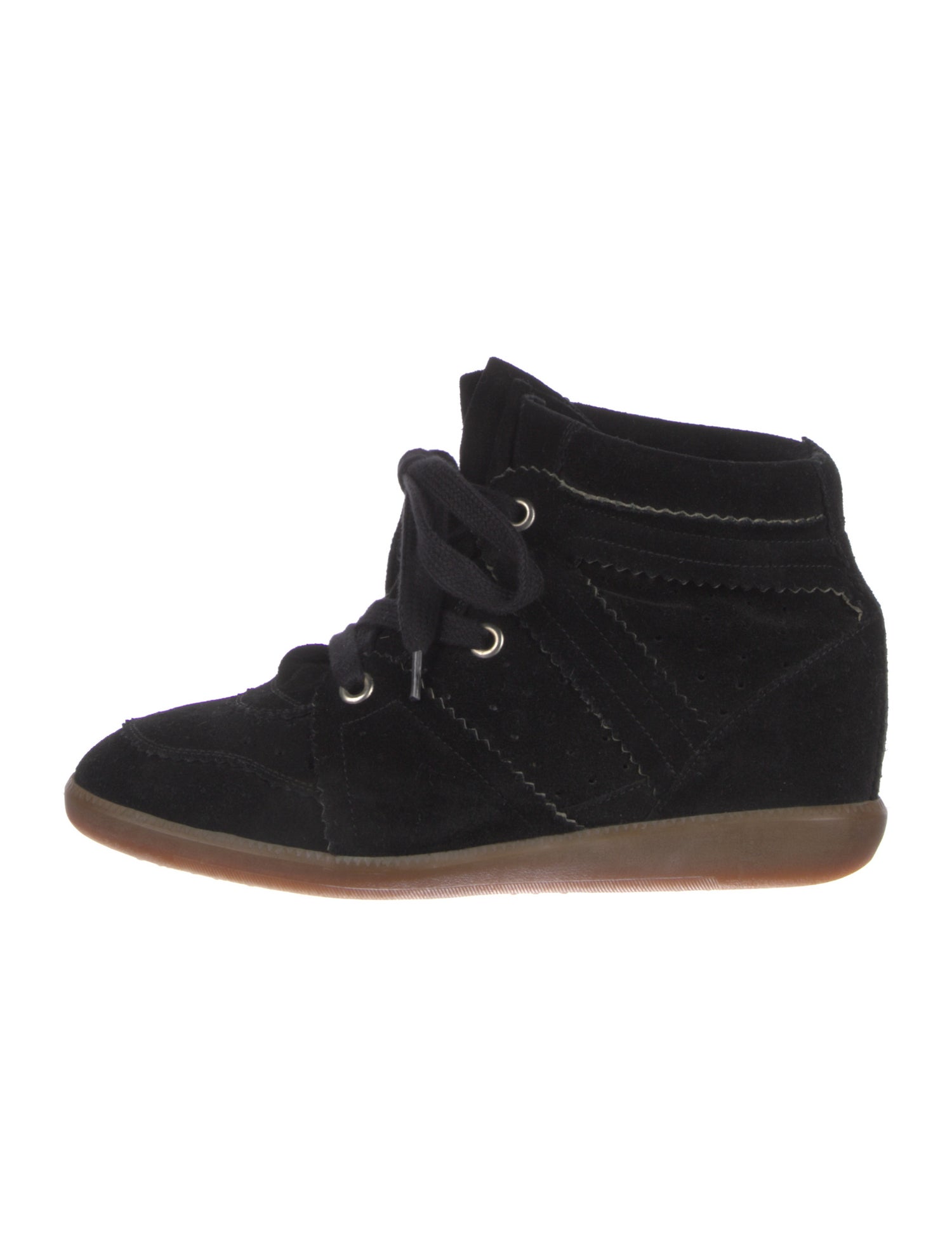 Isabel Marant Suede Wedge Sneakers
