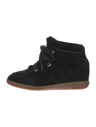 Isabel Marant Suede Wedge Sneakers