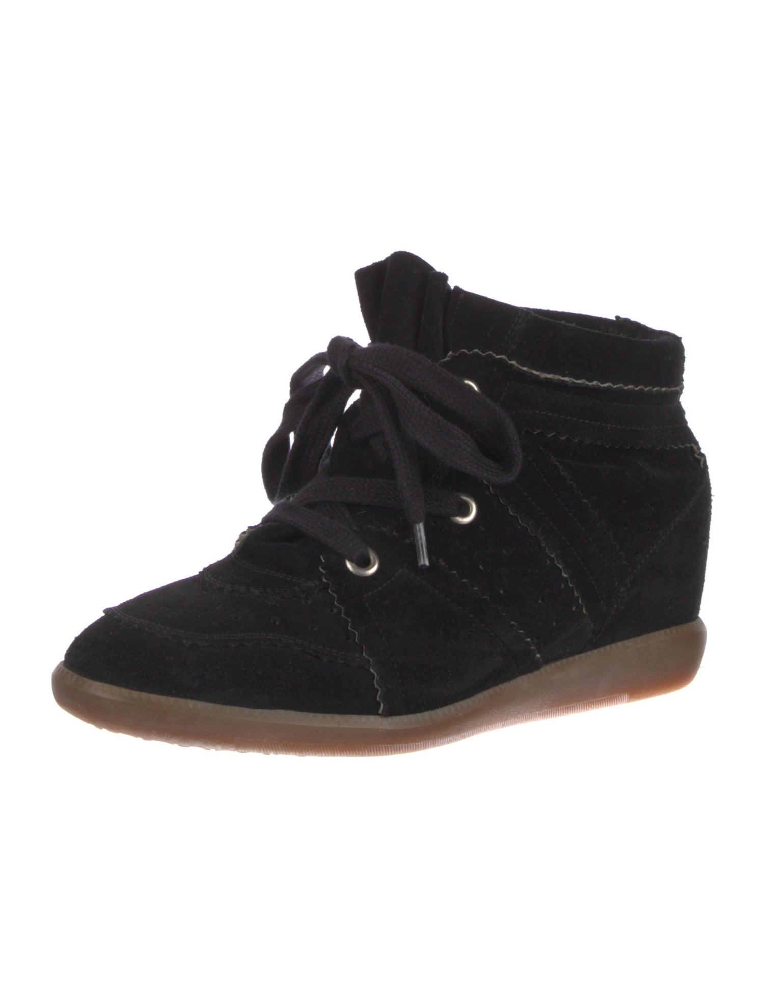 Isabel Marant Suede Wedge Sneakers