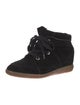 Isabel Marant Suede Wedge Sneakers