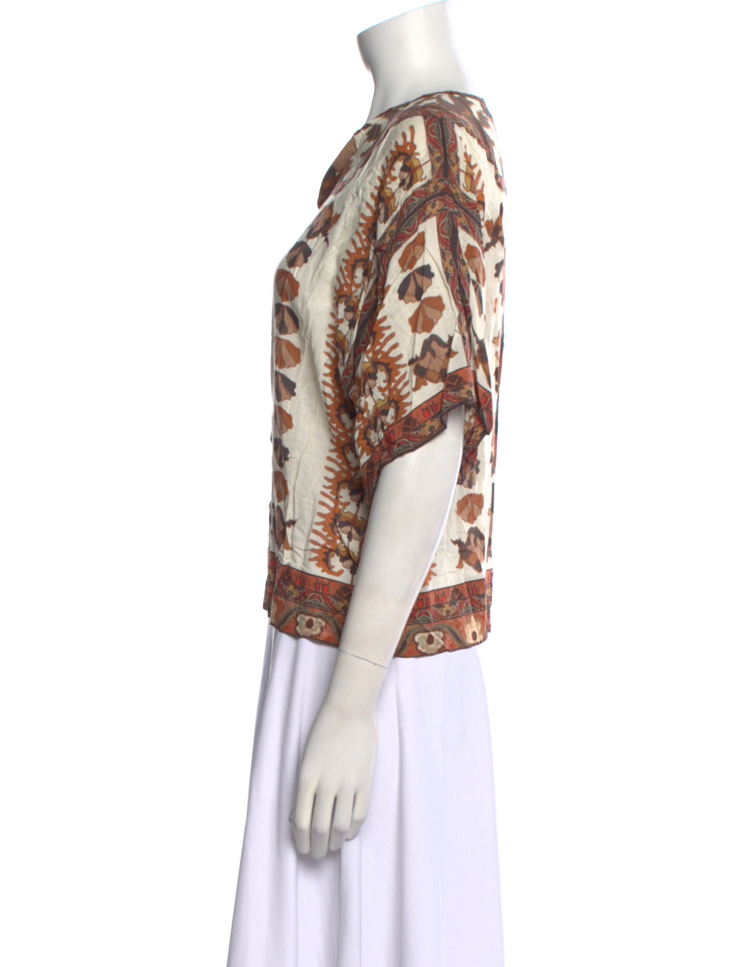 Isabel Marant Printed V-Neck Blouse