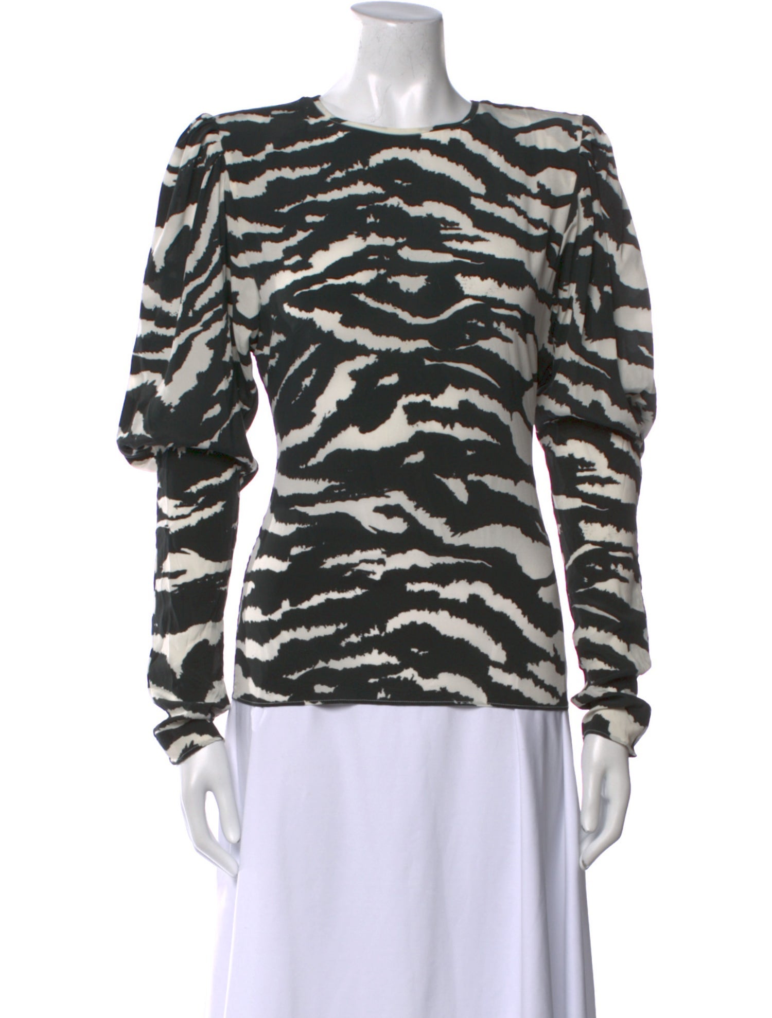 Isabel Marant Silk Animal Print Sweatshirt