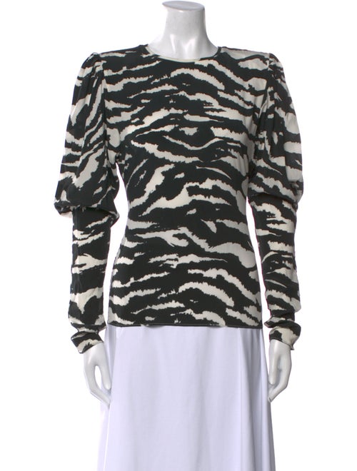 Isabel Marant Silk Animal Print Sweatshirt