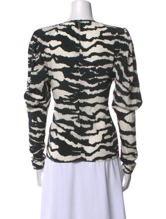 Isabel Marant Silk Animal Print Sweatshirt