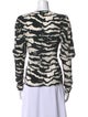 Isabel Marant Silk Animal Print Sweatshirt