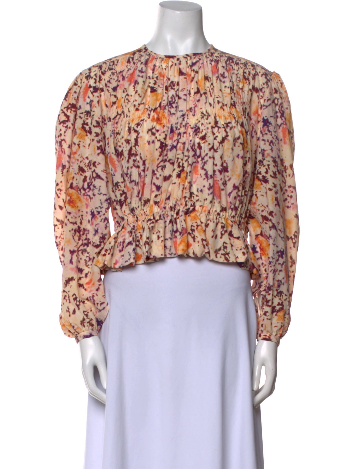 Isabel Marant Silk Floral Print Crop Top w/ Tags