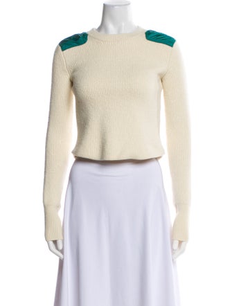 Isabel Marant Wool Colorblock Pattern Sweater