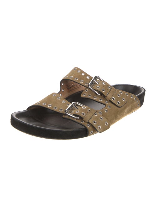 Isabel Marant Suede Studded Accents Slides