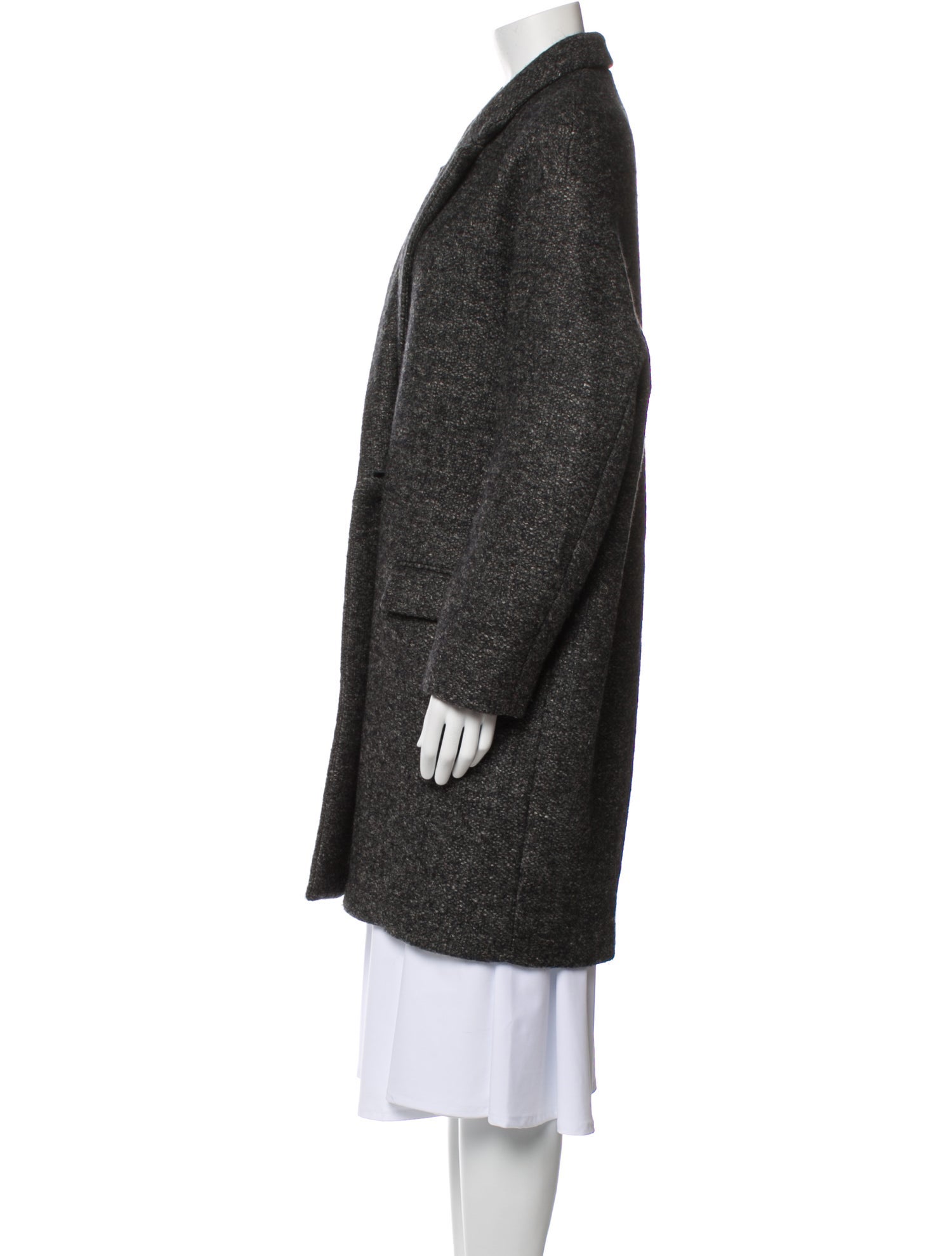 Isabel Marant Wool Faux Fur Coat
