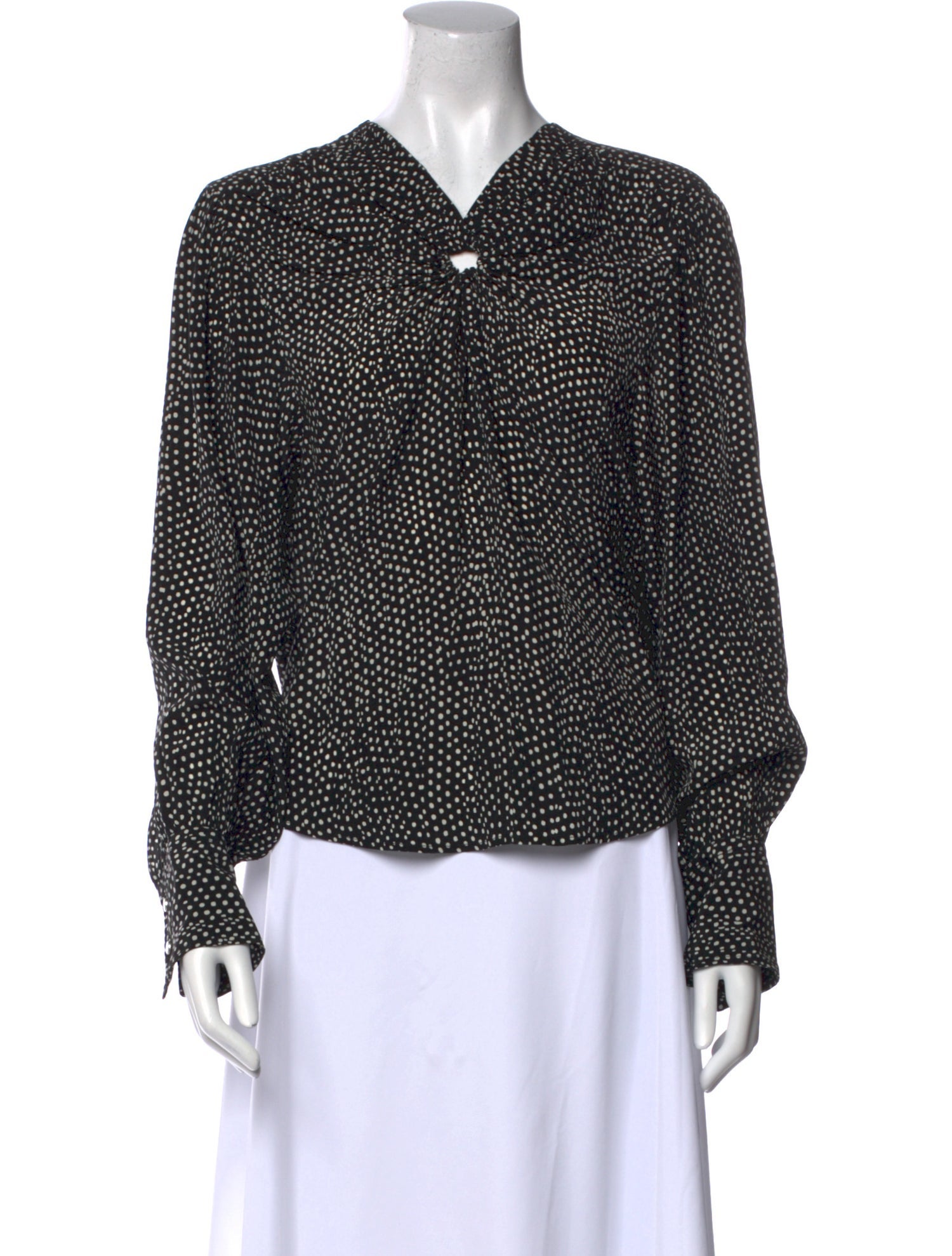Isabel Marant Silk Polka Dot Print Blouse