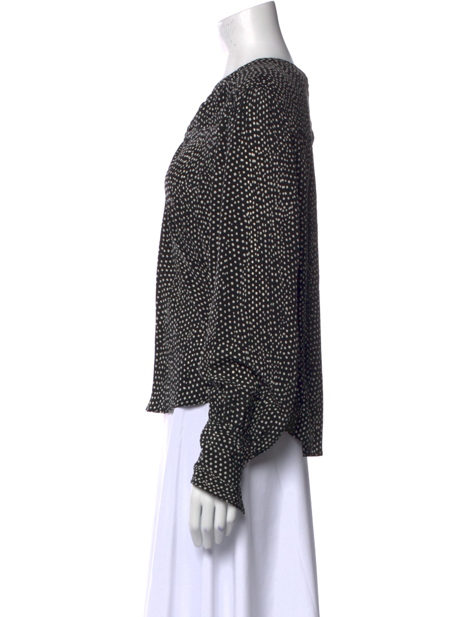 Isabel Marant Silk Polka Dot Print Blouse