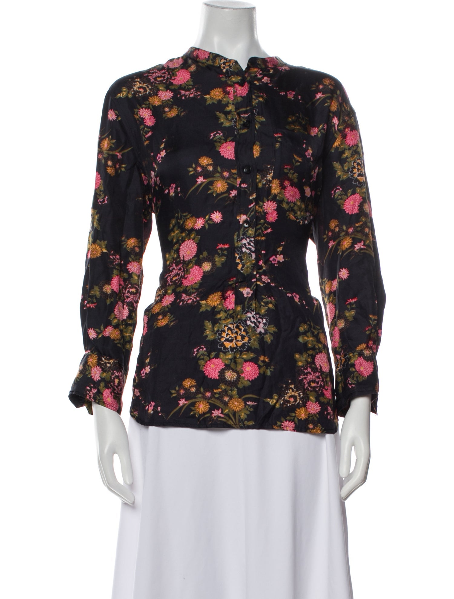 Isabel Marant Silk Floral Print Blouse