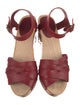 Isabel Marant Leather Floral Print Sandals