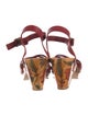 Isabel Marant Leather Floral Print Sandals