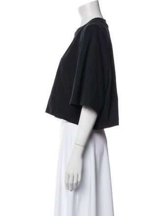 Isabel Marant Crew Neck Short Sleeve Crop Top