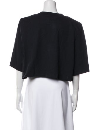 Isabel Marant Crew Neck Short Sleeve Crop Top