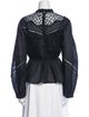 Isabel Marant Mock Neck Long Sleeve Blouse