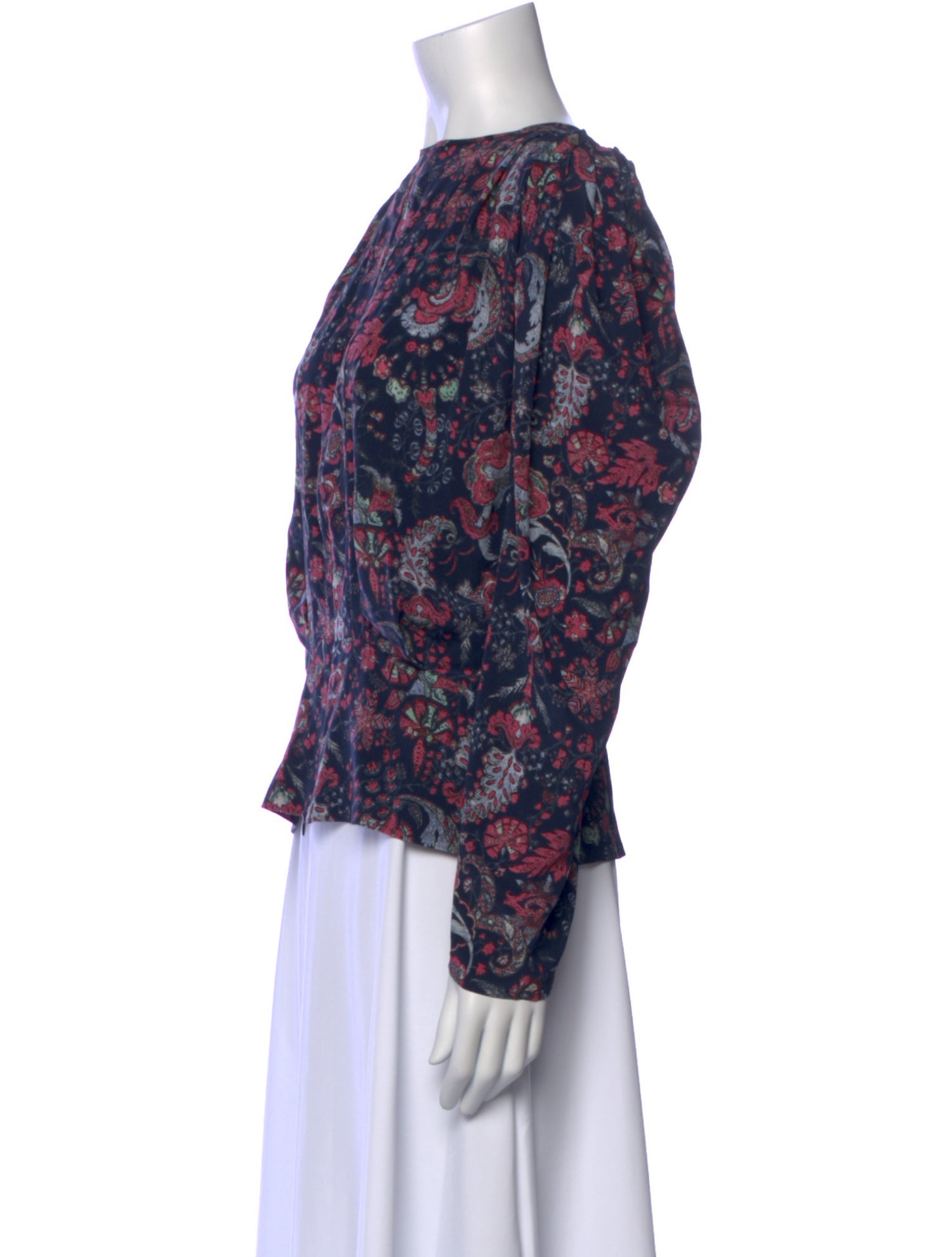 Isabel Marant Silk Floral Print Blouse