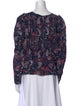 Isabel Marant Silk Floral Print Blouse