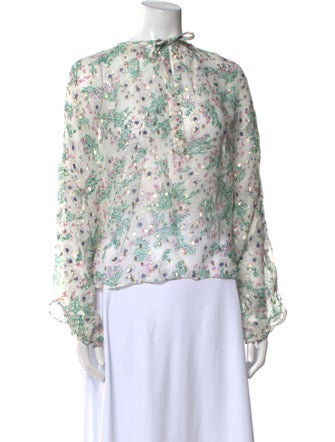 Isabel Marant Silk Floral Print Blouse