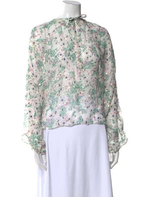 Isabel Marant Silk Floral Print Blouse