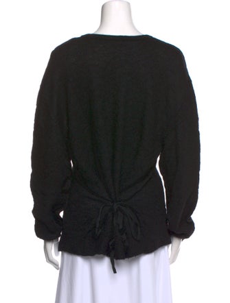 Isabel Marant Baby Alpaca V-Neck Sweatshirt