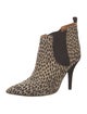 Isabel Marant Suede Animal Print Chelsea Boots