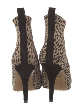 Isabel Marant Suede Animal Print Chelsea Boots