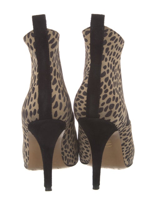 Isabel Marant Suede Animal Print Chelsea Boots