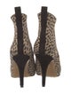 Isabel Marant Suede Animal Print Chelsea Boots