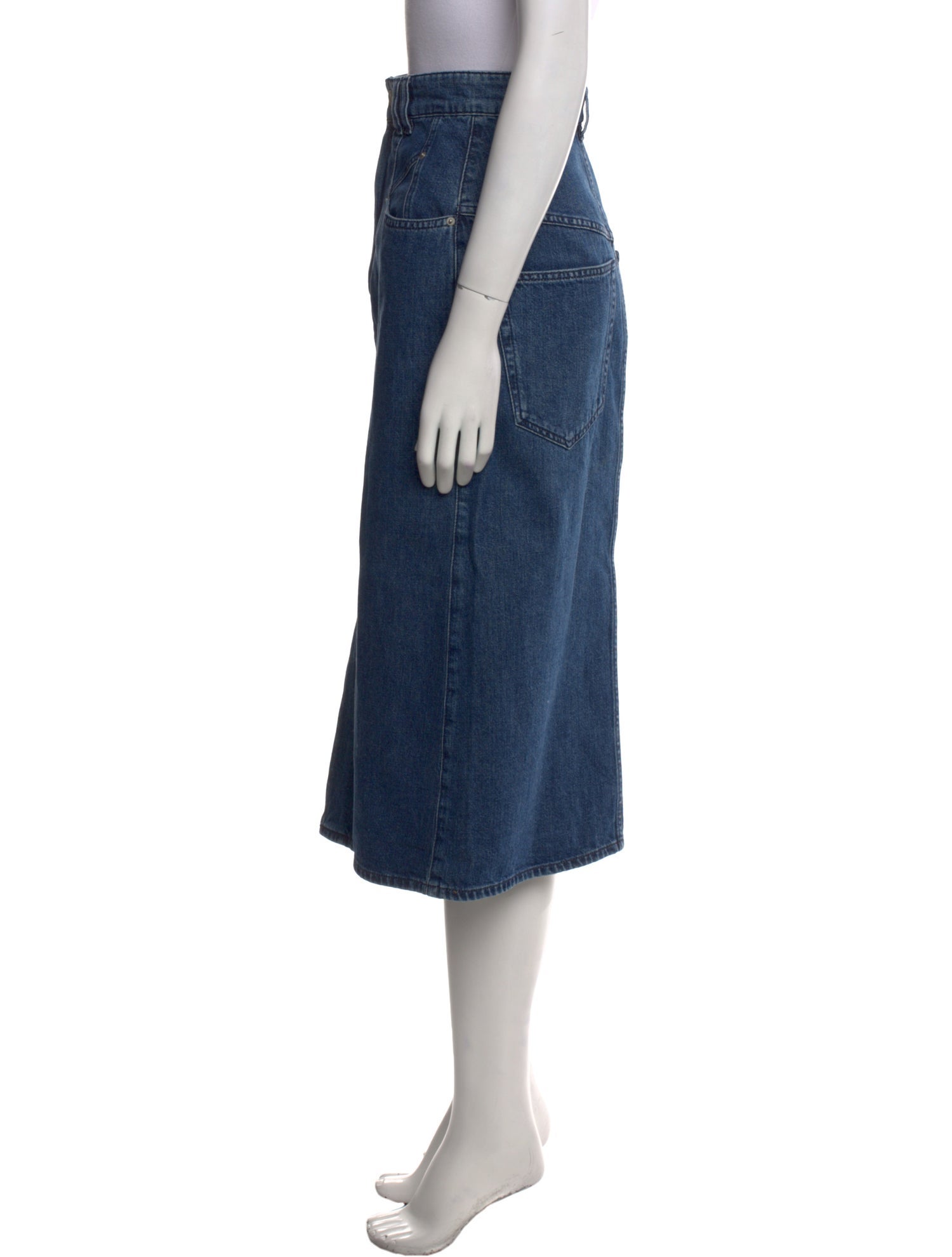 Isabel Marant Faux Fur Trim Midi Length Skirt w/ Tags