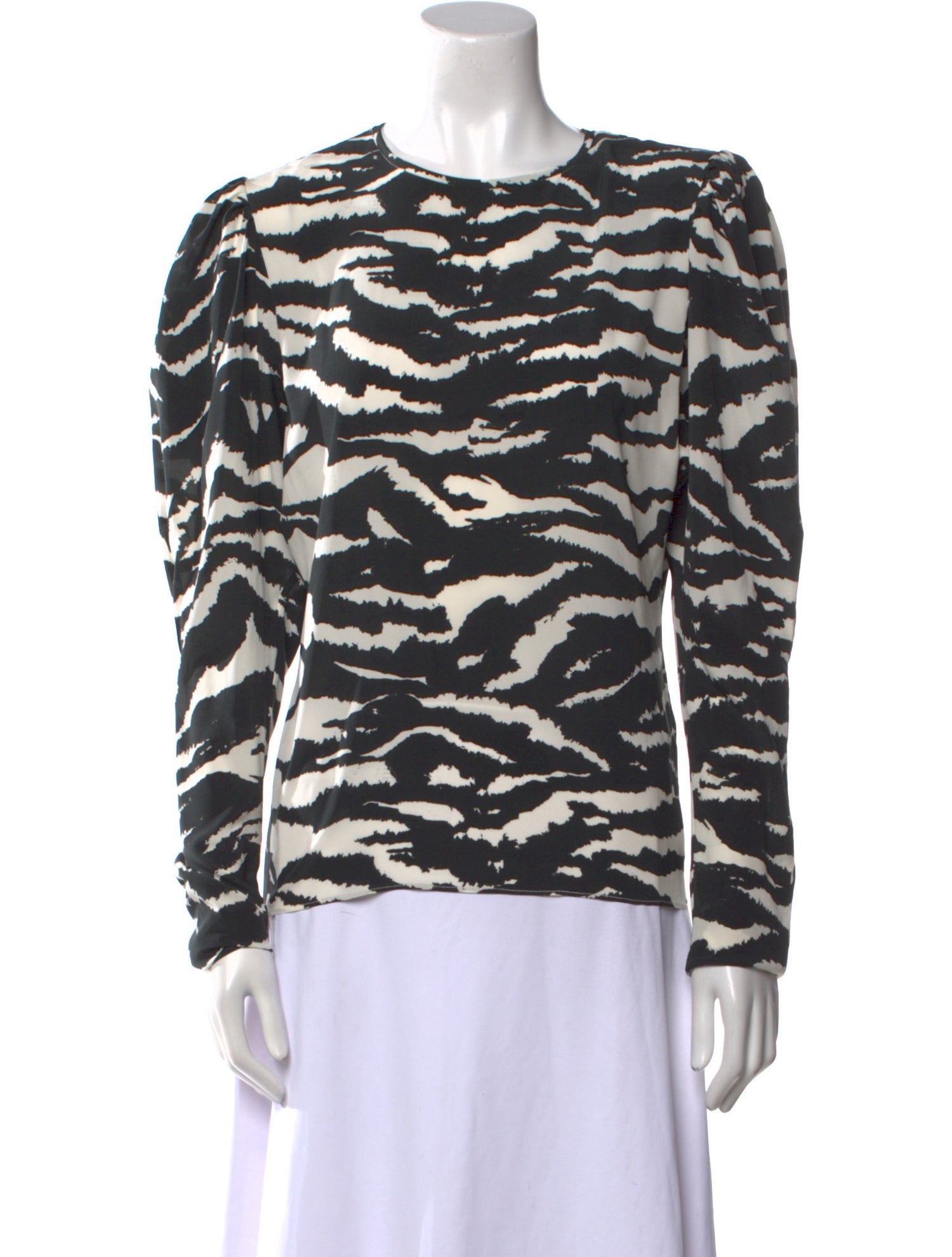 Isabel Marant Silk Animal Print Sweatshirt
