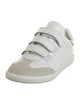 Isabel Marant Leather Colorblock Pattern Sneakers