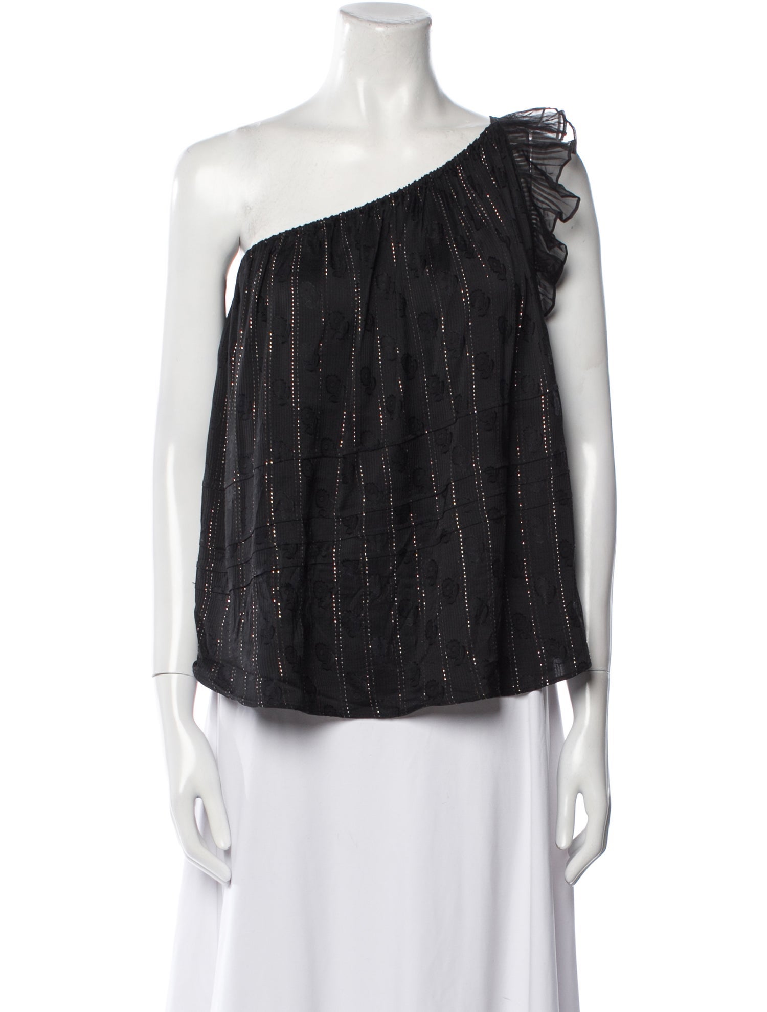 Isabel Marant One-Shoulder Sleeveless Blouse