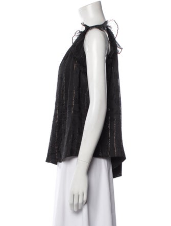 Isabel Marant One-Shoulder Sleeveless Blouse