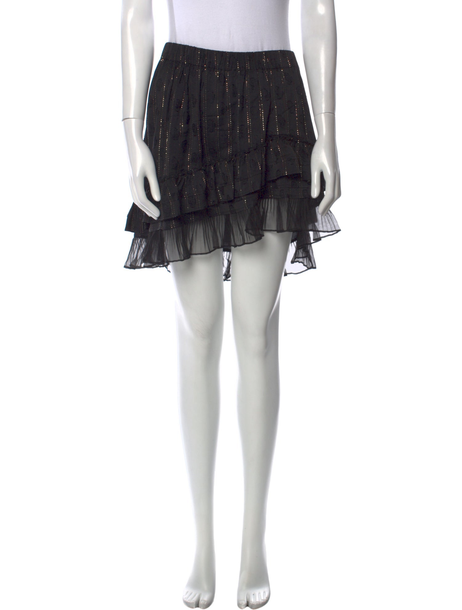 Isabel Marant Mesh Accents Mini Skirt