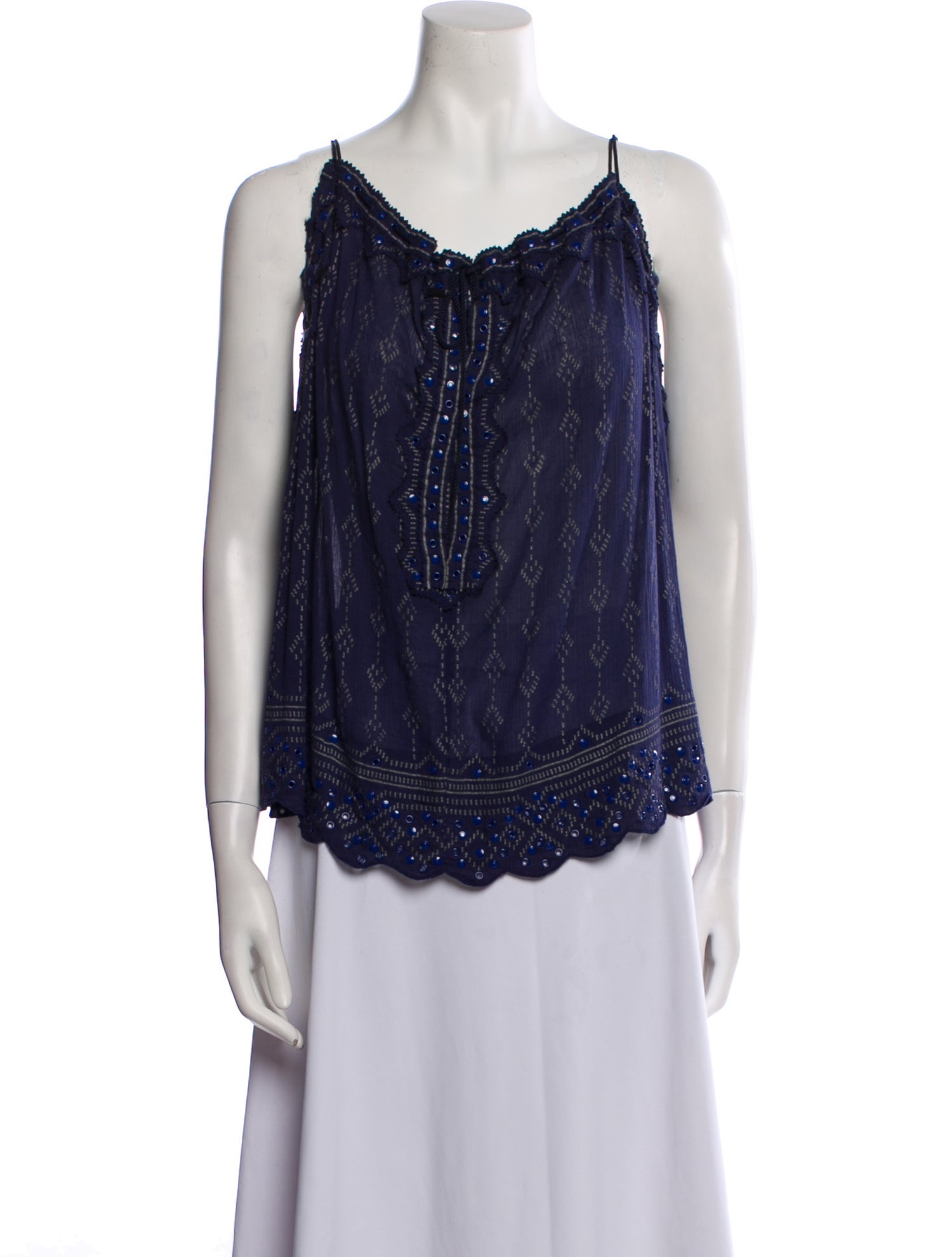 Isabel Marant Cowl Neck Sleeveless Top