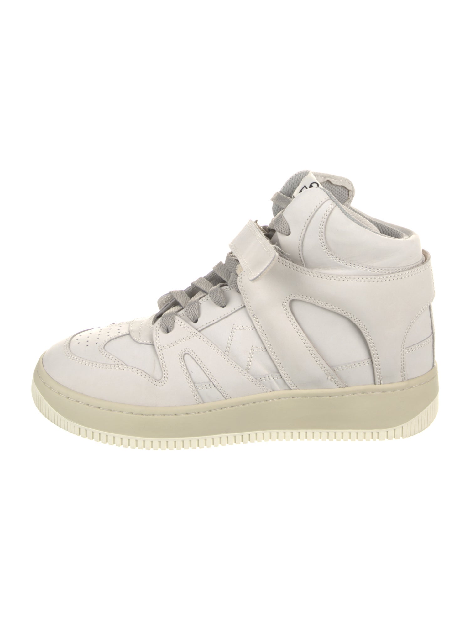 Isabel Marant Leather Wedge Sneakers