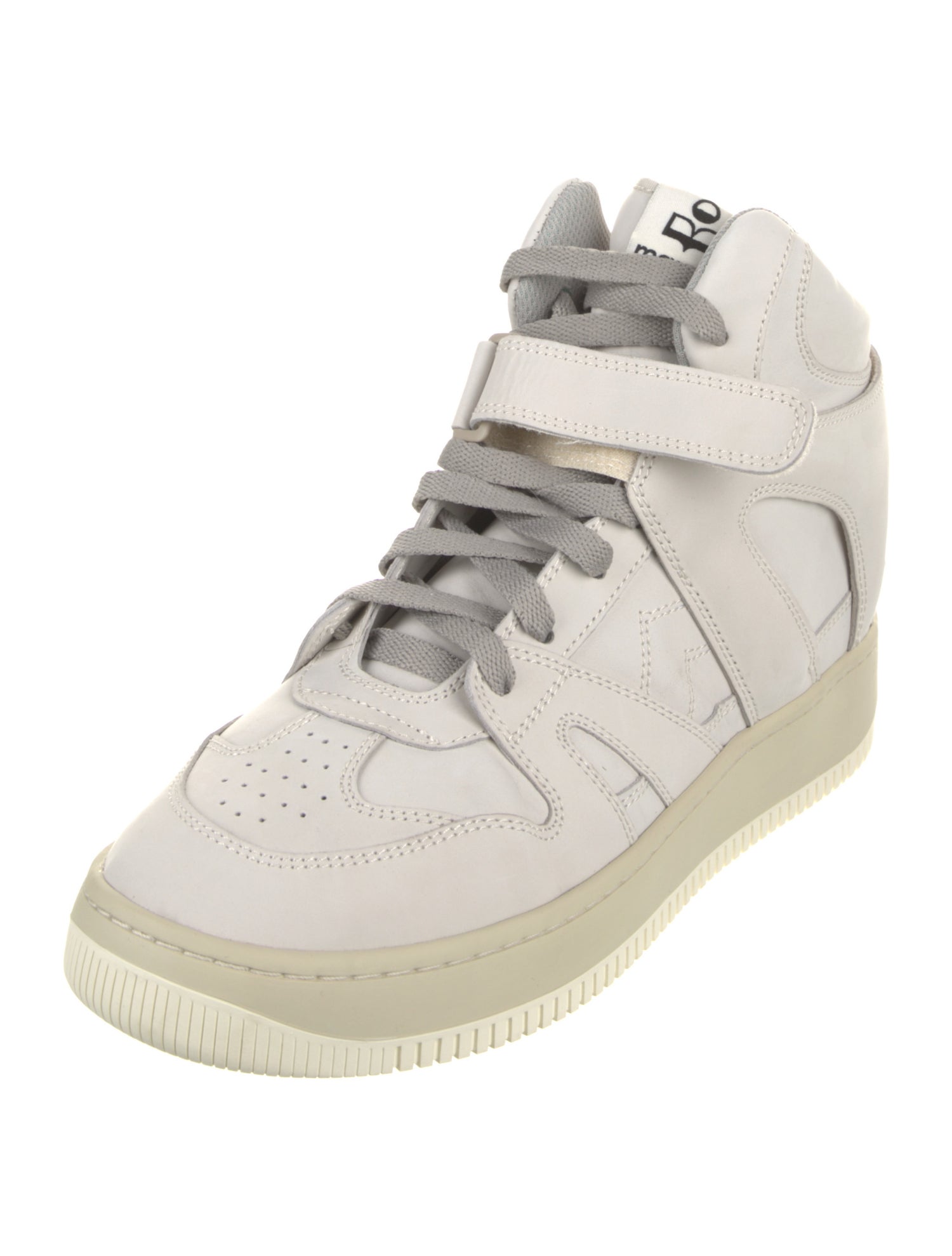 Isabel Marant Leather Wedge Sneakers