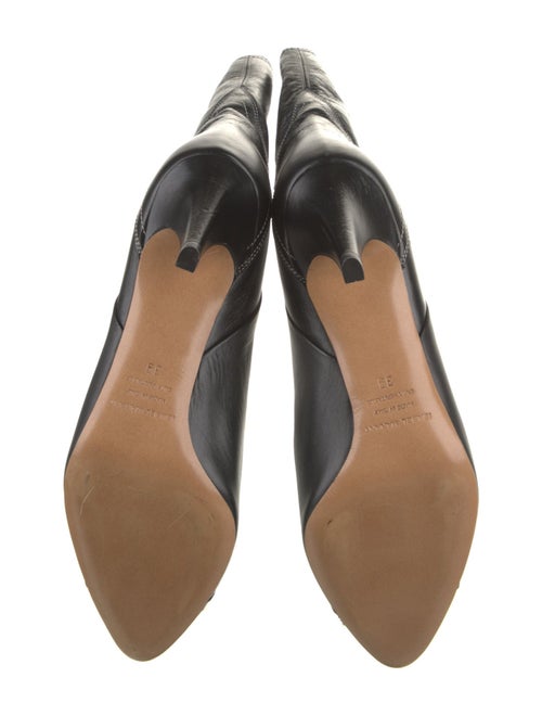 Isabel Marant Leather Whipstitch Trim Western Boots