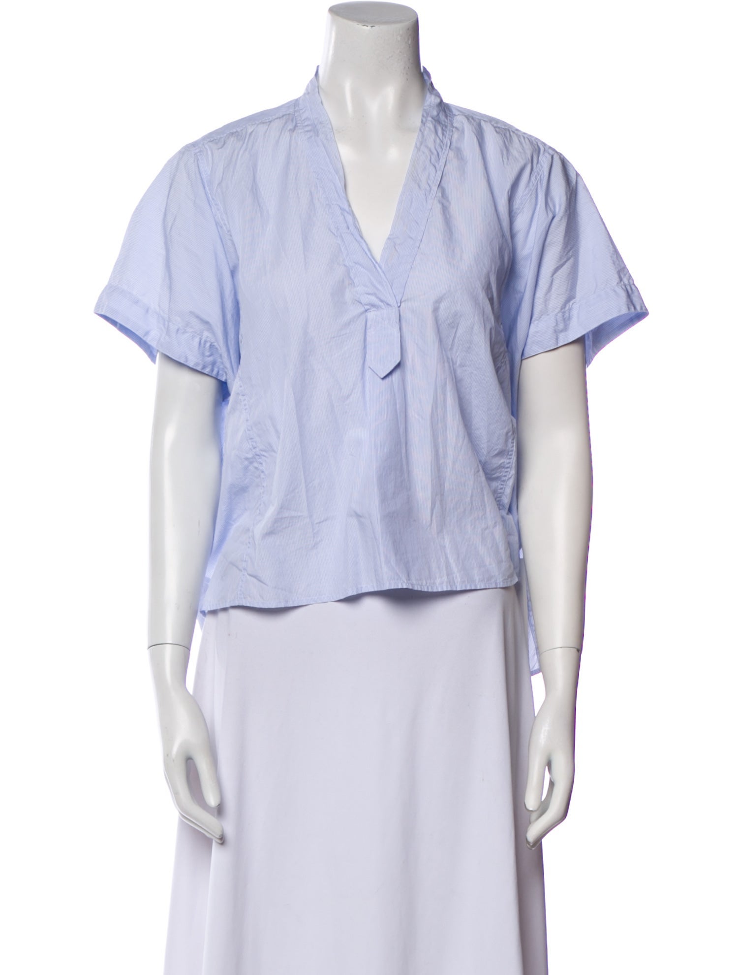 Isabel Marant V-Neck Short Sleeve Crop Top