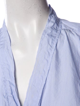 Isabel Marant V-Neck Short Sleeve Crop Top