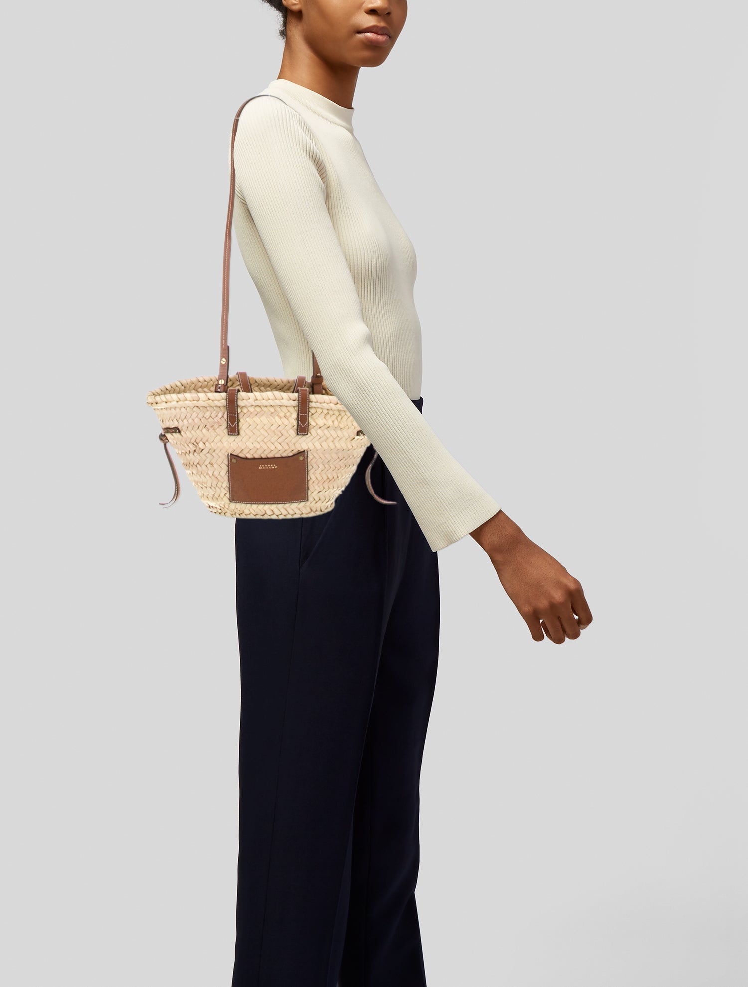 Isabel Marant Straw Shoulder Bag