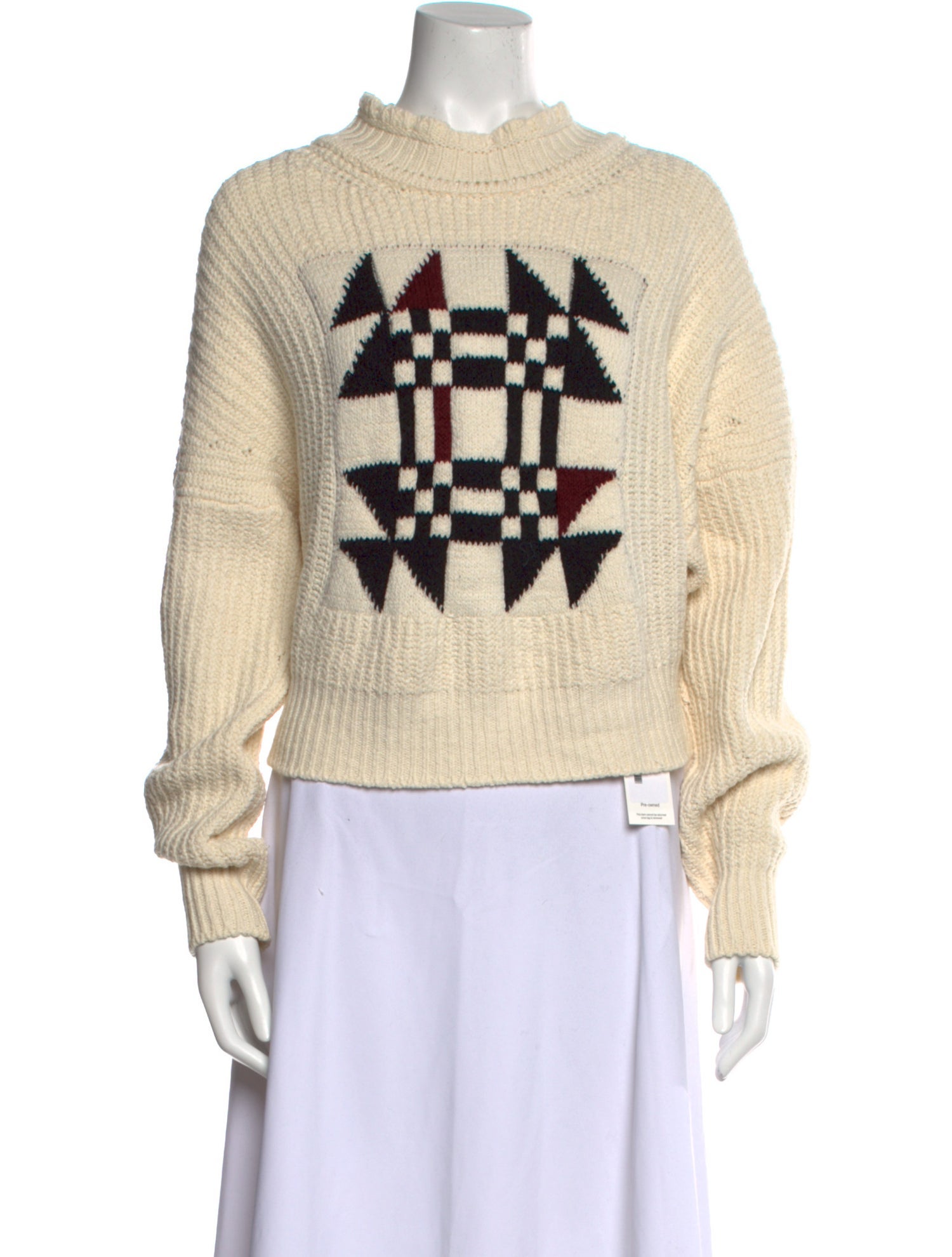 Isabel Marant Printed Mock Neck Sweater