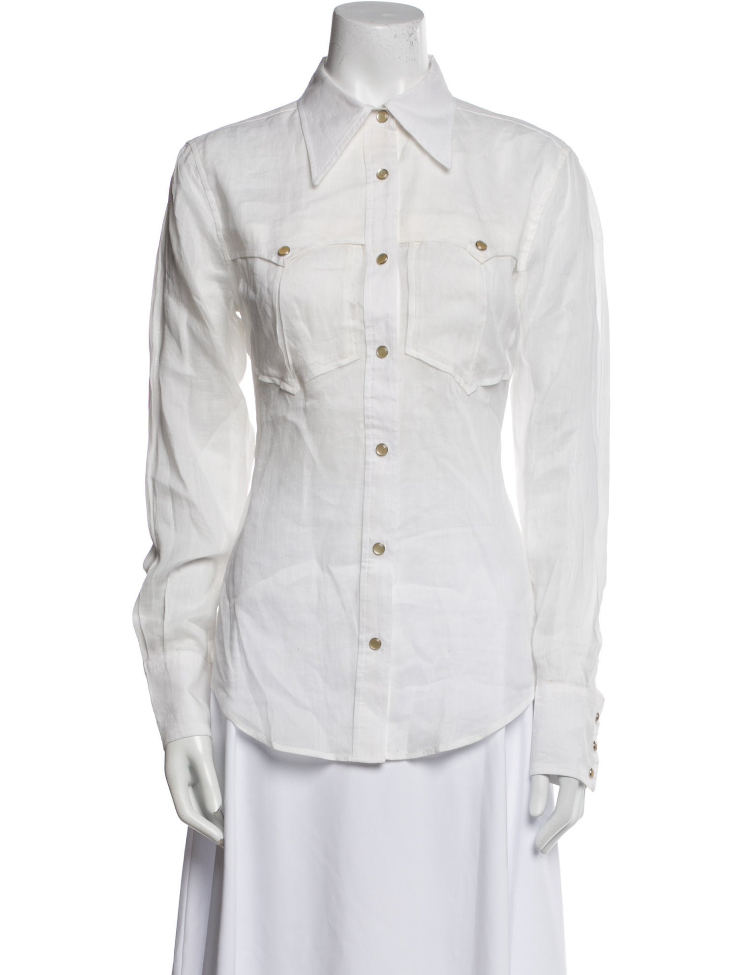 Isabel Marant Long Sleeve Button-Up Top