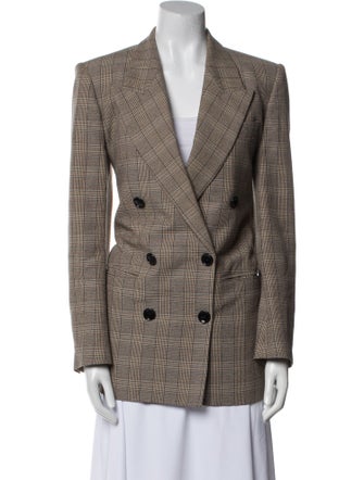 Isabel Marant Plaid Print Blazer