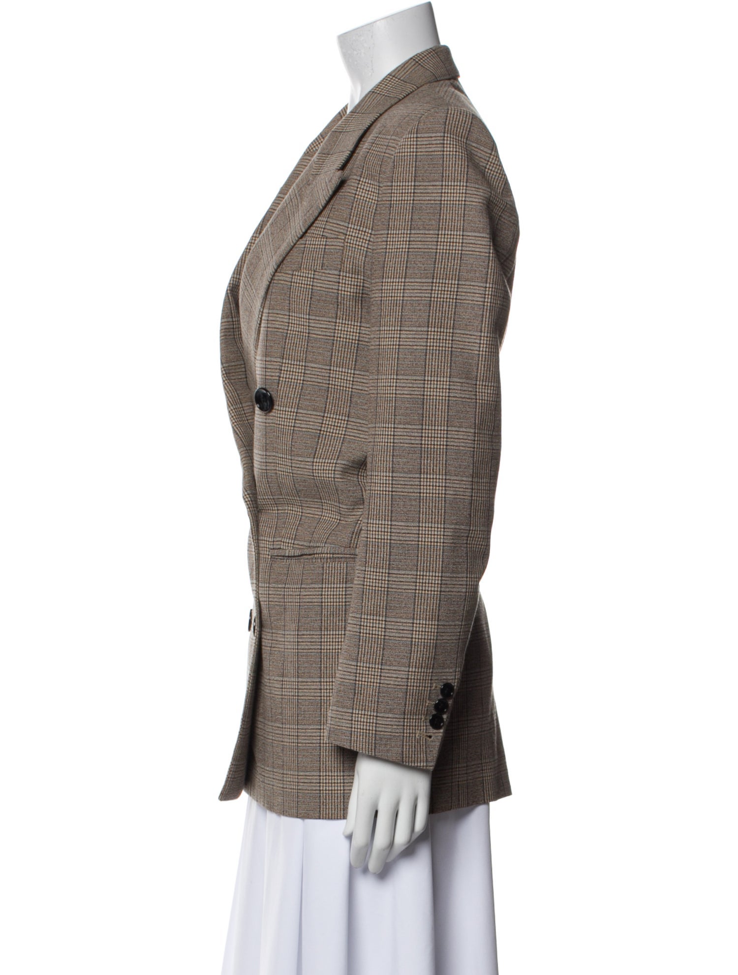 Isabel Marant Plaid Print Blazer