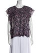 Isabel Marant Printed Crew Neck Blouse
