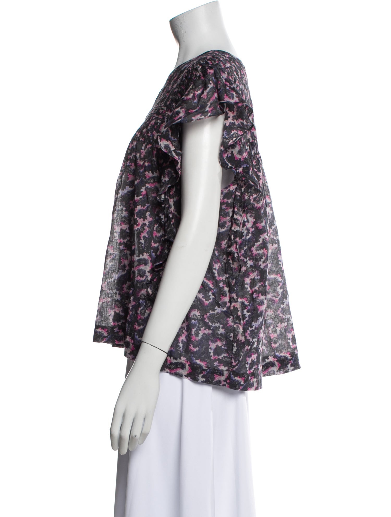 Isabel Marant Printed Crew Neck Blouse