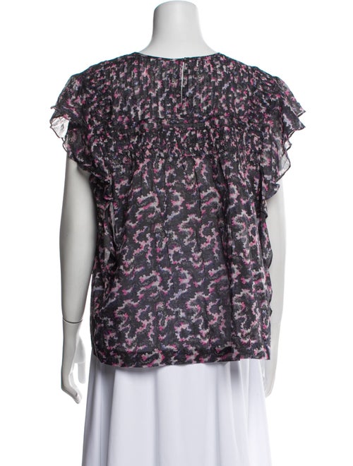 Isabel Marant Printed Crew Neck Blouse